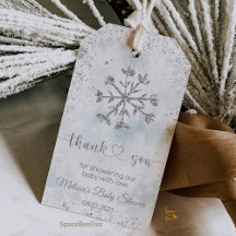 Snowflake Winter Baby Dusche