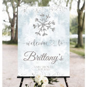 Snowflake Winter Baby Dusche Geschenkanhänger