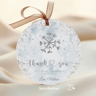 Snowflake Winter Baby Dusche Geschenkanhänger