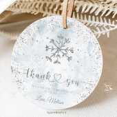 Snowflake Winter Baby Dusche Geschenkanhänger