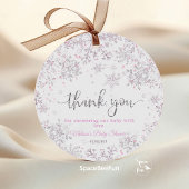 Snowflake Winter Baby Dusche Geschenkanhänger