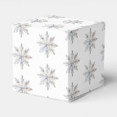 Snowflake Winter Baby Dusche Geschenkschachtel (Rückseite)