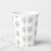 Snowflake Winter Baby Dusche Pappbecher (Rechts)
