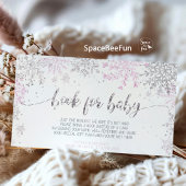 Snowflake Winter Baby Duschmädchen Begleitkarte