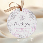 Snowflake Winter Baby Duschmädchen Geschenkanhänger