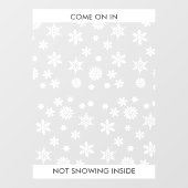 Snowflake Winter Business oder Zuhause Entry Gross Fensteraufkleber (Blatt)