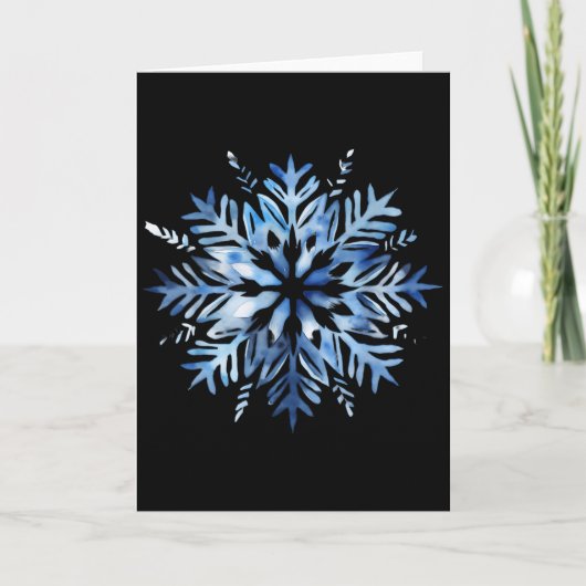 Snowflake Winter Christmas Matching  Karte (Vorderseite)