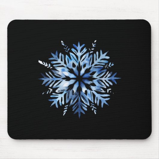 Snowflake Winter Christmas Matching Mousepad (Vorne)