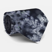 Snowflake Winter Frohe Weihnachten Saison Krawatte (Gerollt)