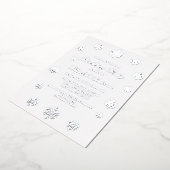 Snowflake Winter Geburtstag Folieneinladung (Gedreht)