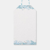 Snowflake Winter Geburtstag Vielen Dank, dass Sie Geschenkanhänger (Rückseite)