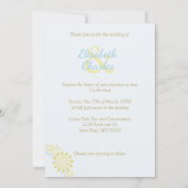 Snowflake Winter Inspiriertes Hochzeitdesign (Rückseite)