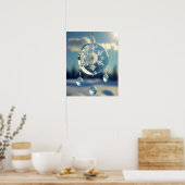 Snowflake Winter Wedding Ornament Poster (Küche)