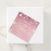 Snowflake Winter Wonderland Babydusche Rosa Geschenkanhänger (Beispiel)