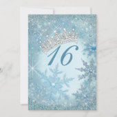 Snowflake Winter Wonderland Einladungen (Vorderseite)