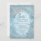 Snowflake Winter Wonderland Einladungen (Rückseite)