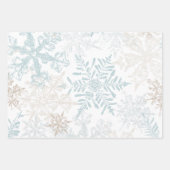 Snowflake Winter Wonderland Geschenkpapier Set (Vorderseite 2)