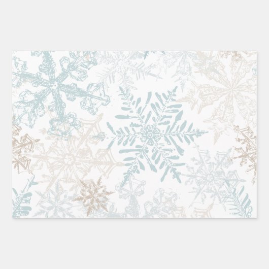Snowflake Winter Wonderland Geschenkpapier Set (Vorderseite 2)