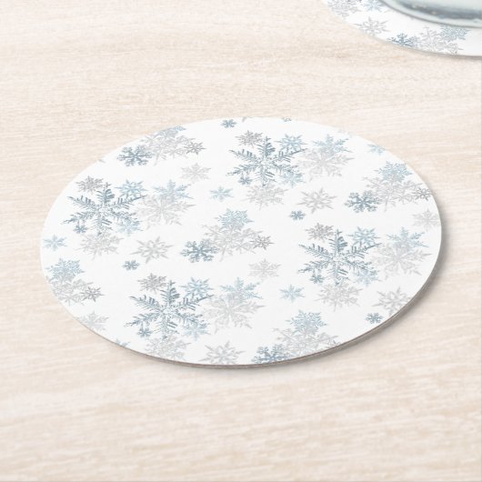Snowflake Winter Wonderland Paper Untersetzer (Angewinkelt)