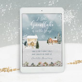 Snowflake Winter Wonderland Watercolor Kinderdusch Einladung