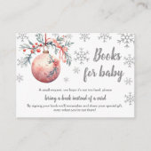 Snowflake Winterbücher für Babyverpackungskarten Begleitkarte (Vorderseite)