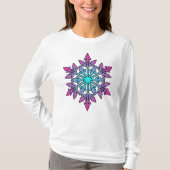 SNOWFLAKE Wintersport, Snowboard, Ski, Wetter T-Shirt (Vorderseite)
