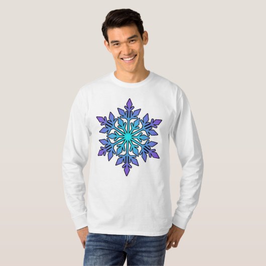 SNOWFLAKE Wintersport, Snowboard, Ski, Wetter T-Shirt (Vorne ganz)