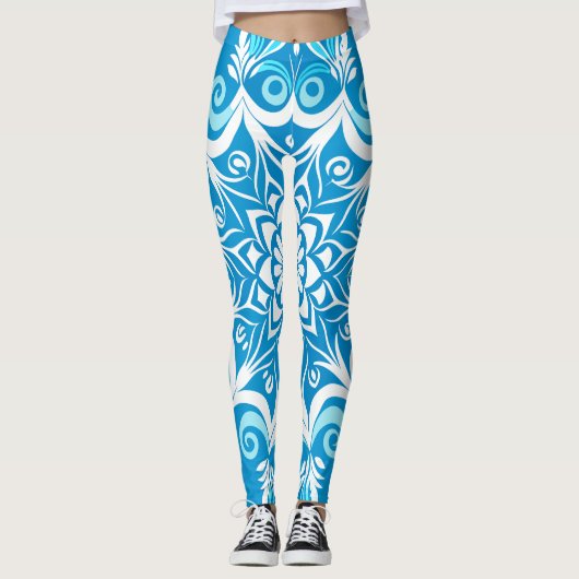 Snowflake Wirbel Leggings (Vorderseite)