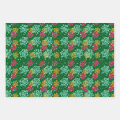 Snowflake Wrapping Paper Flat Sheet Set 3 Geschenkpapier Set (Vorderseite)