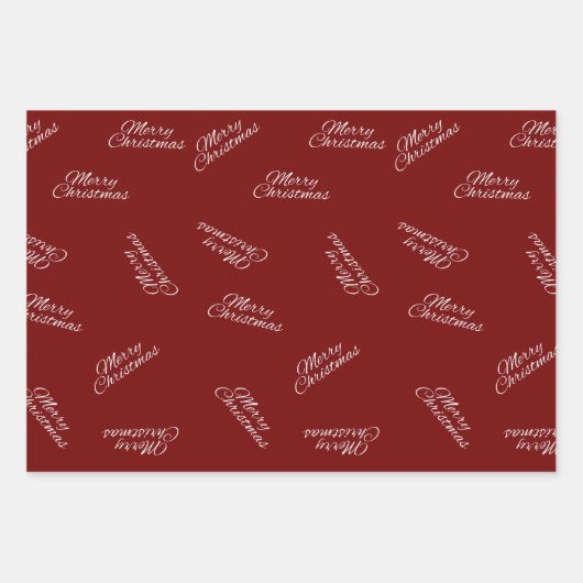 Snowflake Wrapping Paper Flat Sheet Set 3 Geschenkpapier Set (Vorderseite 2)