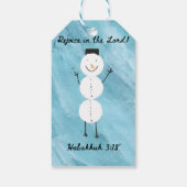 Snowflake Wrapping Paper Geschenkanhänger (Rückseite)