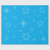 Snowflake Wrapping Paper Geschenkpapier (Flach)