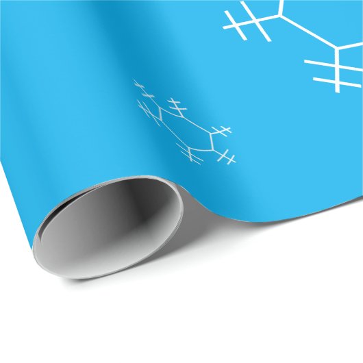 Snowflake Wrapping Paper Geschenkpapier (Rolleneckpunkt)