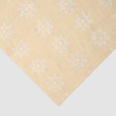 Snowflake Xmas Design Peach Holiday Weihnachten Seidenpapier (Ausschnitt)