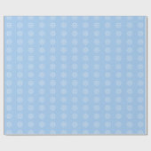 Snowflake Xmas Muster Baby Blue Holiday Weihnachte Geschenkpapier (Flach)