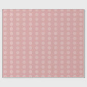 Snowflake Xmas Pasta Pink Weihnachtsfeiertag Geschenkpapier (Flach)