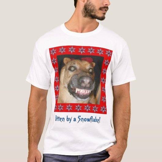 Snowflake Zombie Dog Bitten von Snowflake Unisex T-Shirt (Vorderseite)