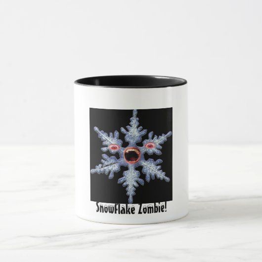 Snowflake Zombie! Tasse (Zentrum)