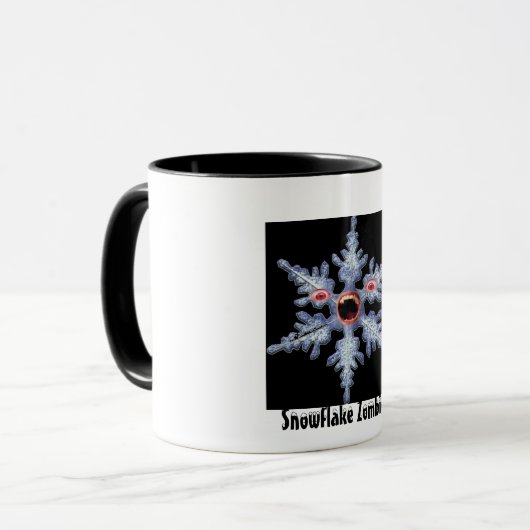 Snowflake Zombie! Tasse (Vorderseite Links)