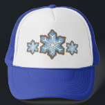 Snowflake Zucker Cookie Winter Hanukkah Weihnachte Truckerkappe<br><div class="desc">Hat enthält eine originale Marker-Abbildung des blauen Schneeflockenzuckerkochs. Ideal für Hanukkah und Weihnachtsfeiern! Sehen Sie nicht,  wonach Sie suchen? Brauchen Sie Hilfe bei der Anpassung? Klicken Sie auf "Kontakt mit diesem Designer",  um etwas für Sie erstellt zu haben!</div>