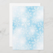 Snowflakes and lights on blue (Vorne/Hinten)