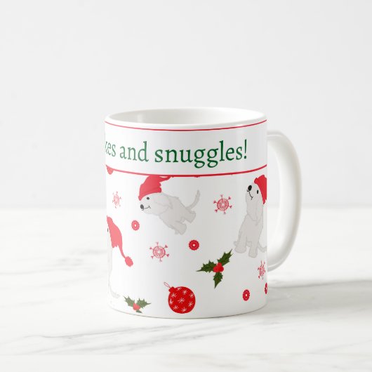 Snowflakes and snuggles kaffeetasse (VorderseiteRechts)