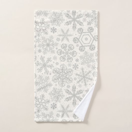 Snowflakes Badhandtuch Set (Handtuch)