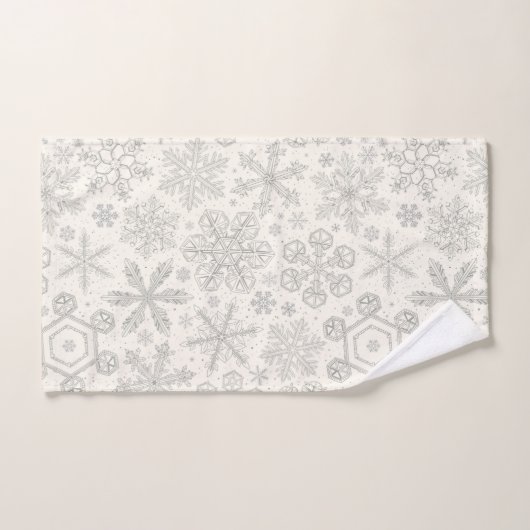 Snowflakes Badhandtuch Set (Handtuch)