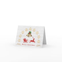 Snowflakes Bells Holly Santa Reindea Weihnachten