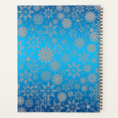 Snowflakes Blue Ribbon Holiday Planer (Rückseite)
