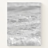 Snowflakes Blue Watercolor Babydusche Gästebuch Notizblock (Rückseite)