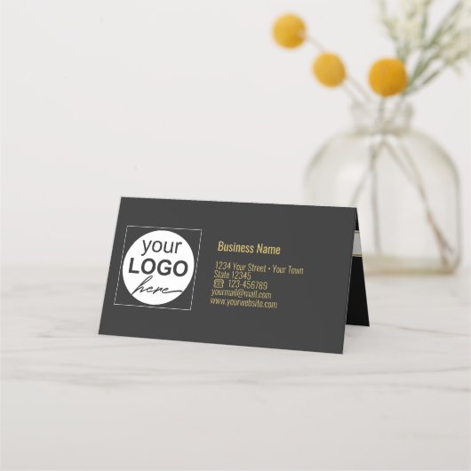 Snowflakes Bow Black Gray Weihnachtsbaum Geschenkk Platzkarte (Rückseite)