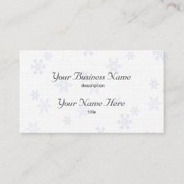Snowflakes Business Card Template Führungskraft Li Visitenkarte