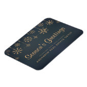 Snowflakes Business Season's Greetings Magnet (Linke Seite)
